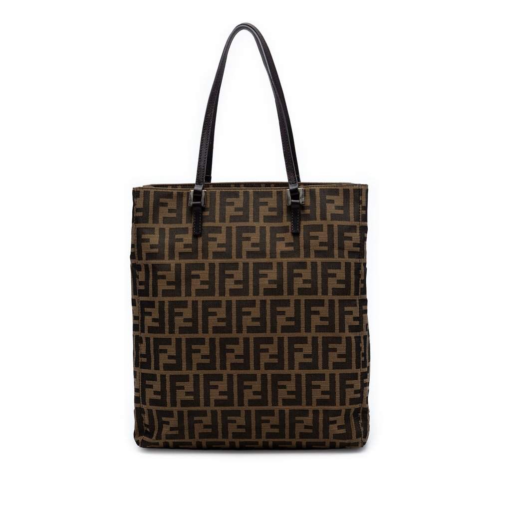 Fendi Zucca Canvas Tote Brown Very good - Front View