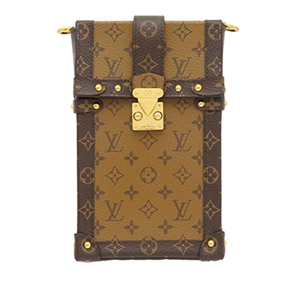 Louis Vuitton Monogram Reverse Pochette Trunk Verticale Brown Very good - Front View