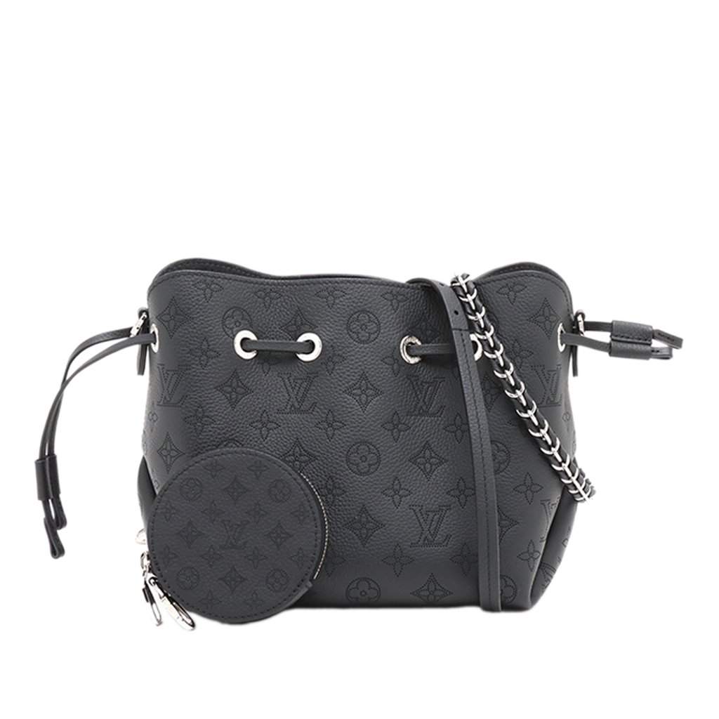 Louis Vuitton Monogram Mahina Bella Black Leather Very good - Front View