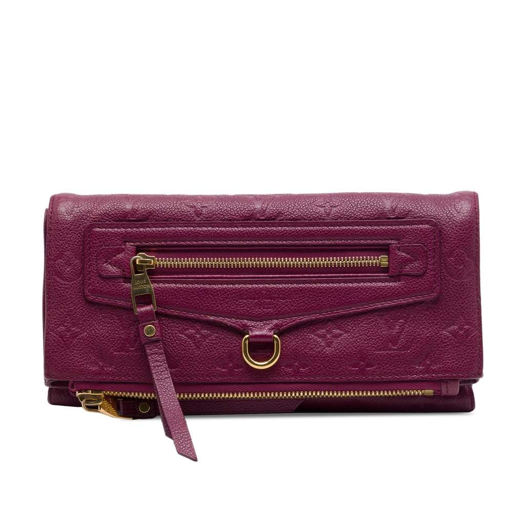 Louis Vuitton Monogram Empreinte Petillante Purple Leather Very good condition - Front View