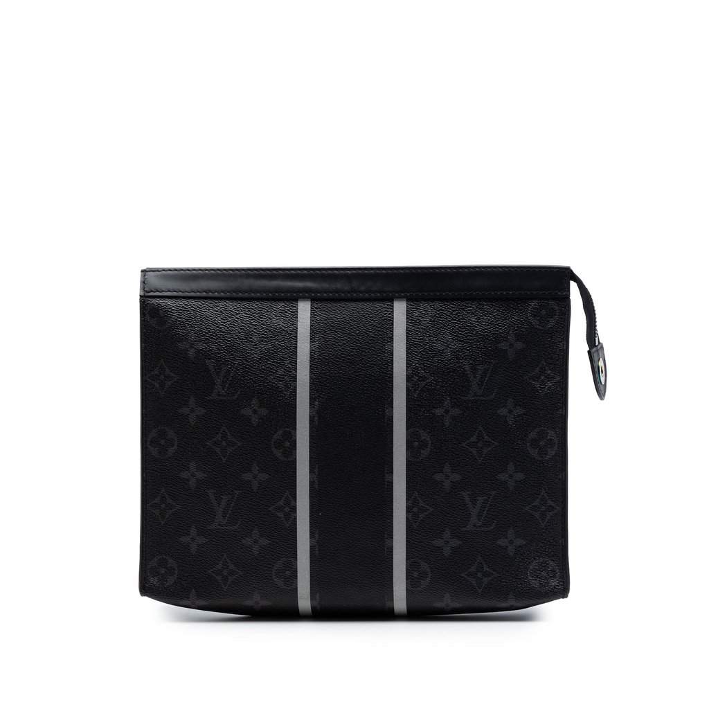 Louis Vuitton Fujiwara Monogram Eclipse Flash Pochette Voyage MM Black Very good condition - Front View