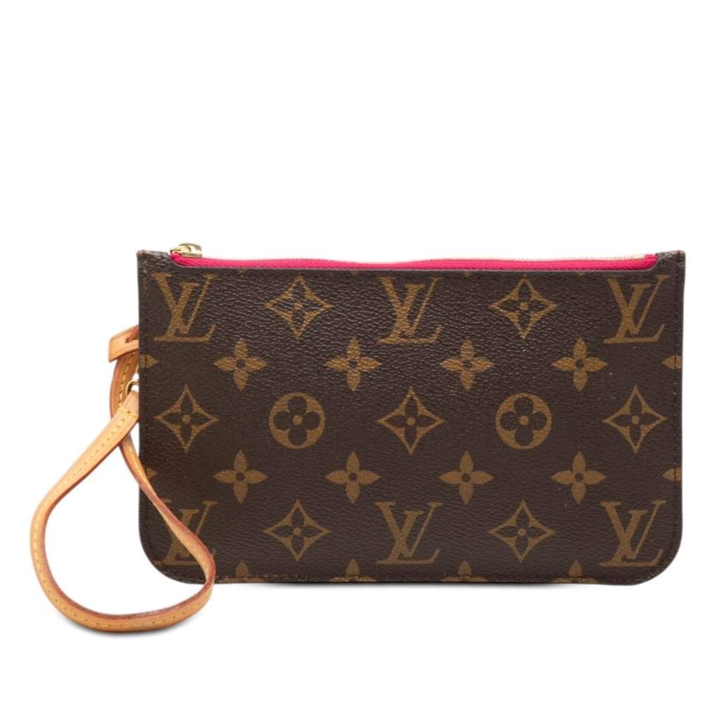 Louis Vuitton Monogram Neverfull PM Pouch Brown Very good condition - Front View