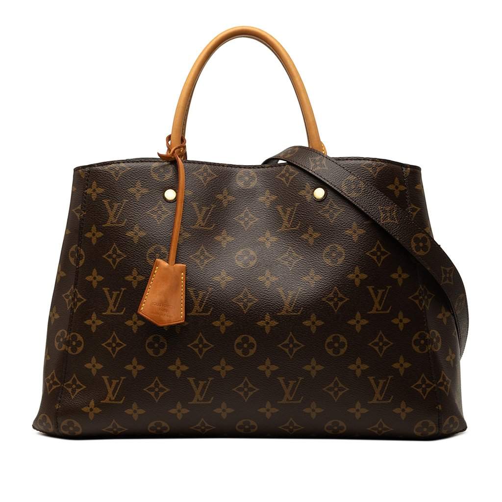Louis Vuitton Monogram Montaigne GM Brown Very good - Front View