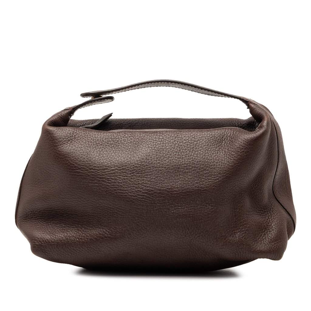 Bottega Veneta Leather Handbag Brown Leather Very good condition - Front View