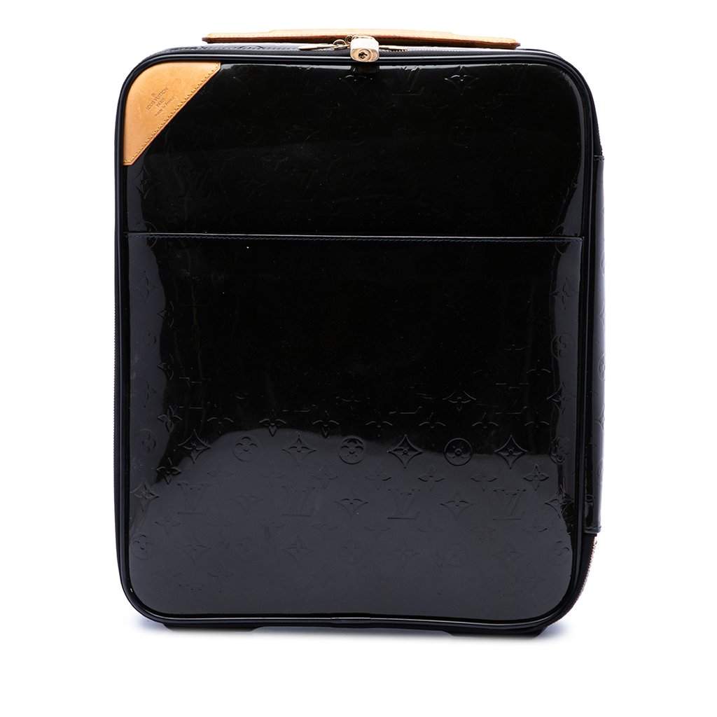 Louis Vuitton Monogram Vernis Pegase 45 Black Leather Good condition - Front View