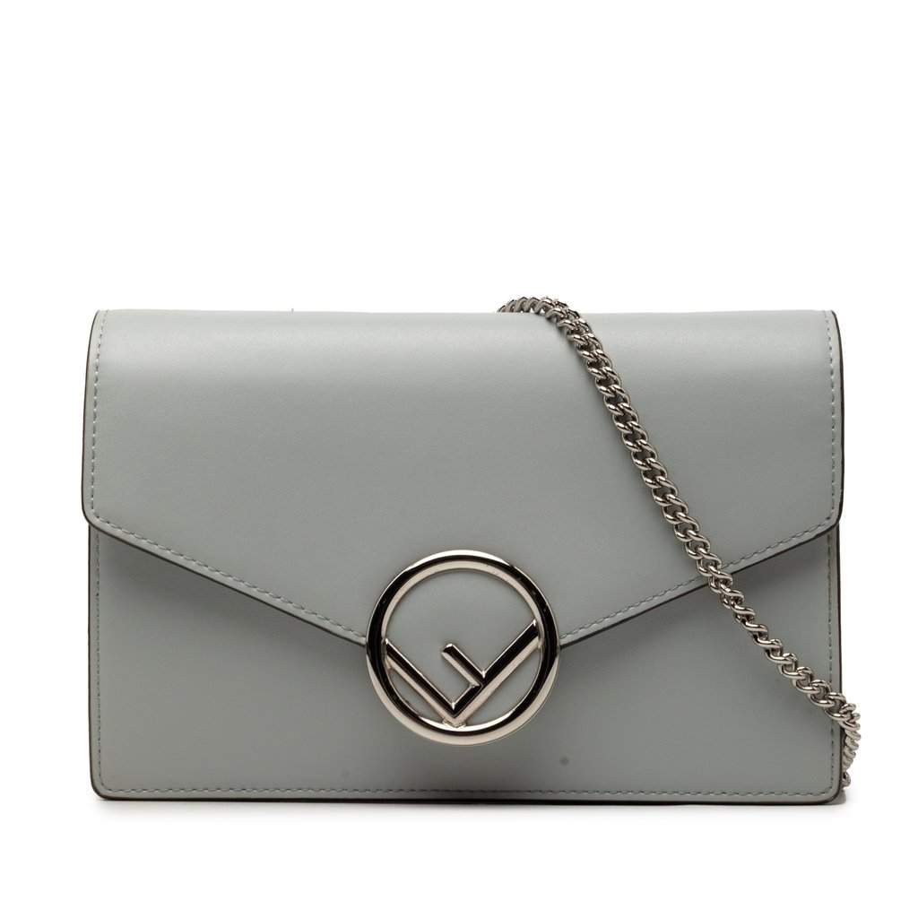 Fendi Leather F Is Fendi Envelope Wallet On Chain MultiColor Leather Very good condition - Front View
