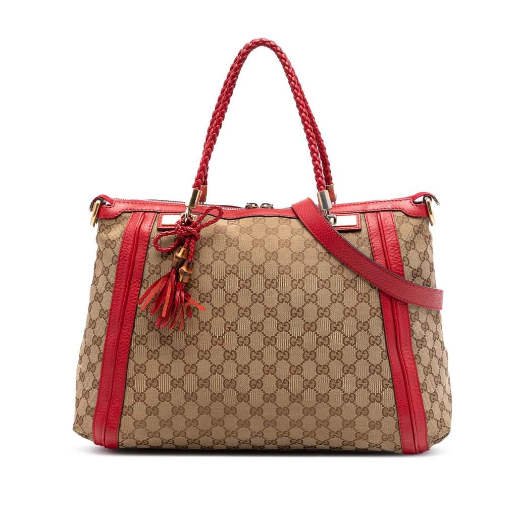 Gucci Medium GG Canvas Bella Tote Beige Very good condition - Front View
