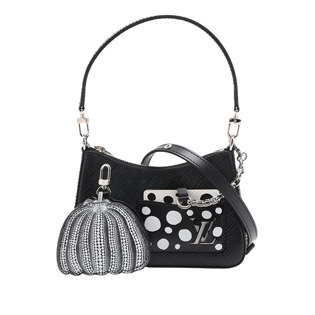 Louis Vuitton Yayoi Kusama Epi Infinity Dots Marellini Black Leather Never worn - Front View