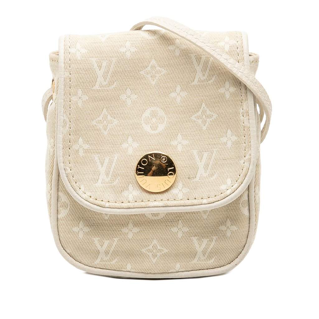 Louis Vuitton Monogram Mini Lin Pochette Cancun Beige Very good condition - Front View