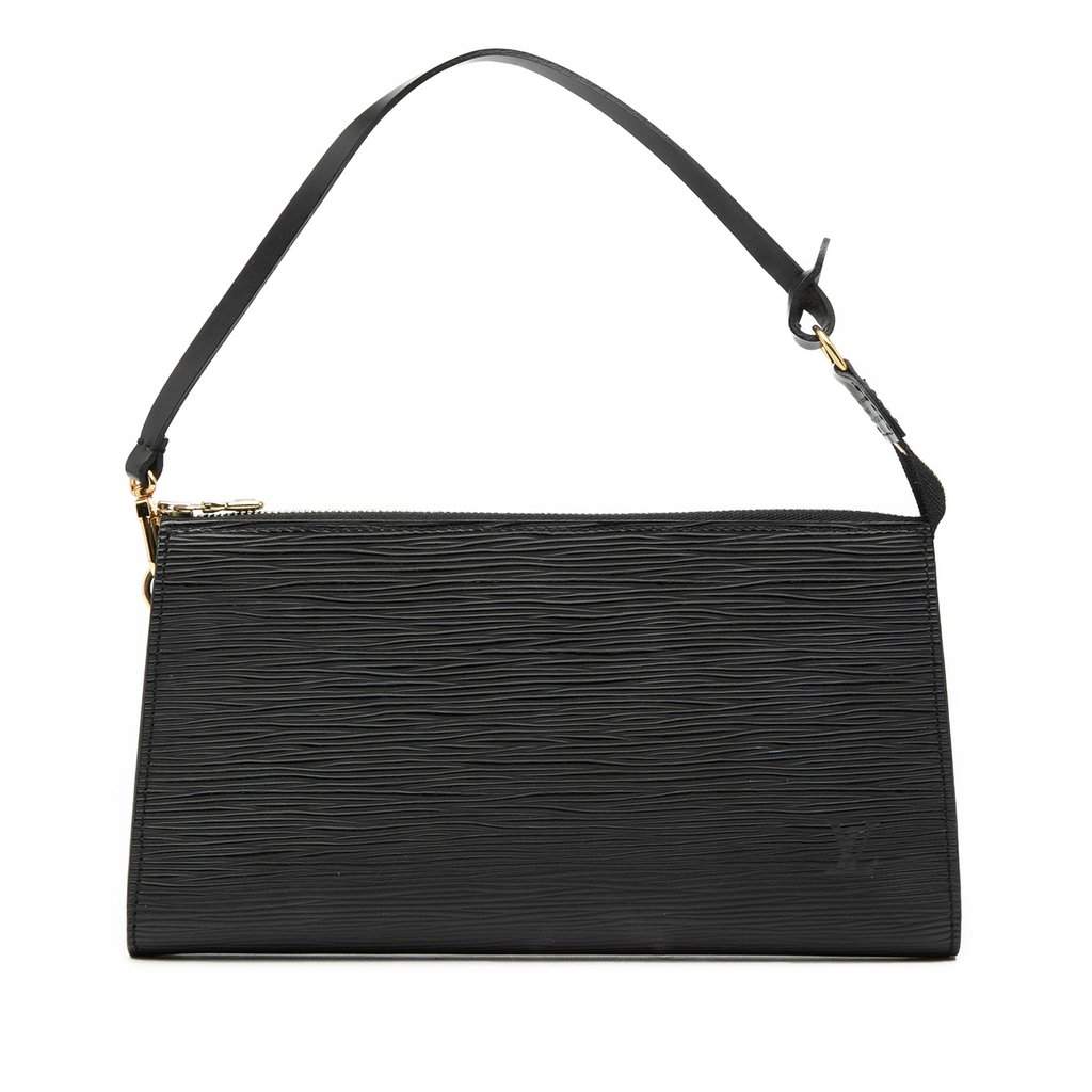 Louis Vuitton Epi Pochette Accessoires Black Leather Very good - Front View