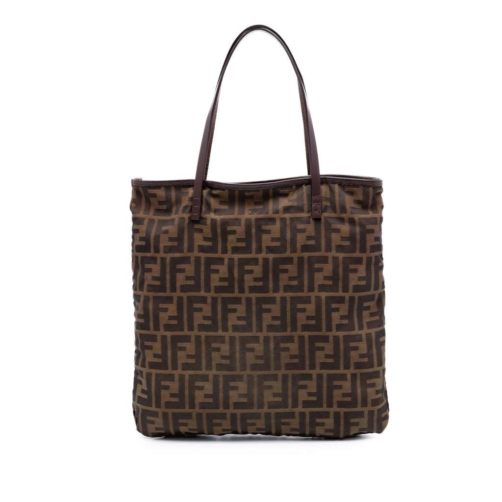 Fendi Zucca Canvas Tote Brown Very good - Front View