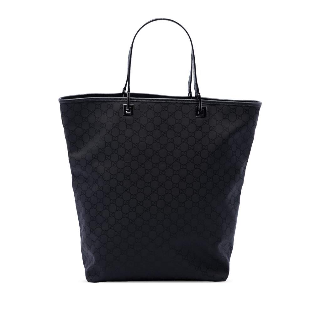 Gucci GG Canvas Tote Black Very good condition - Front View