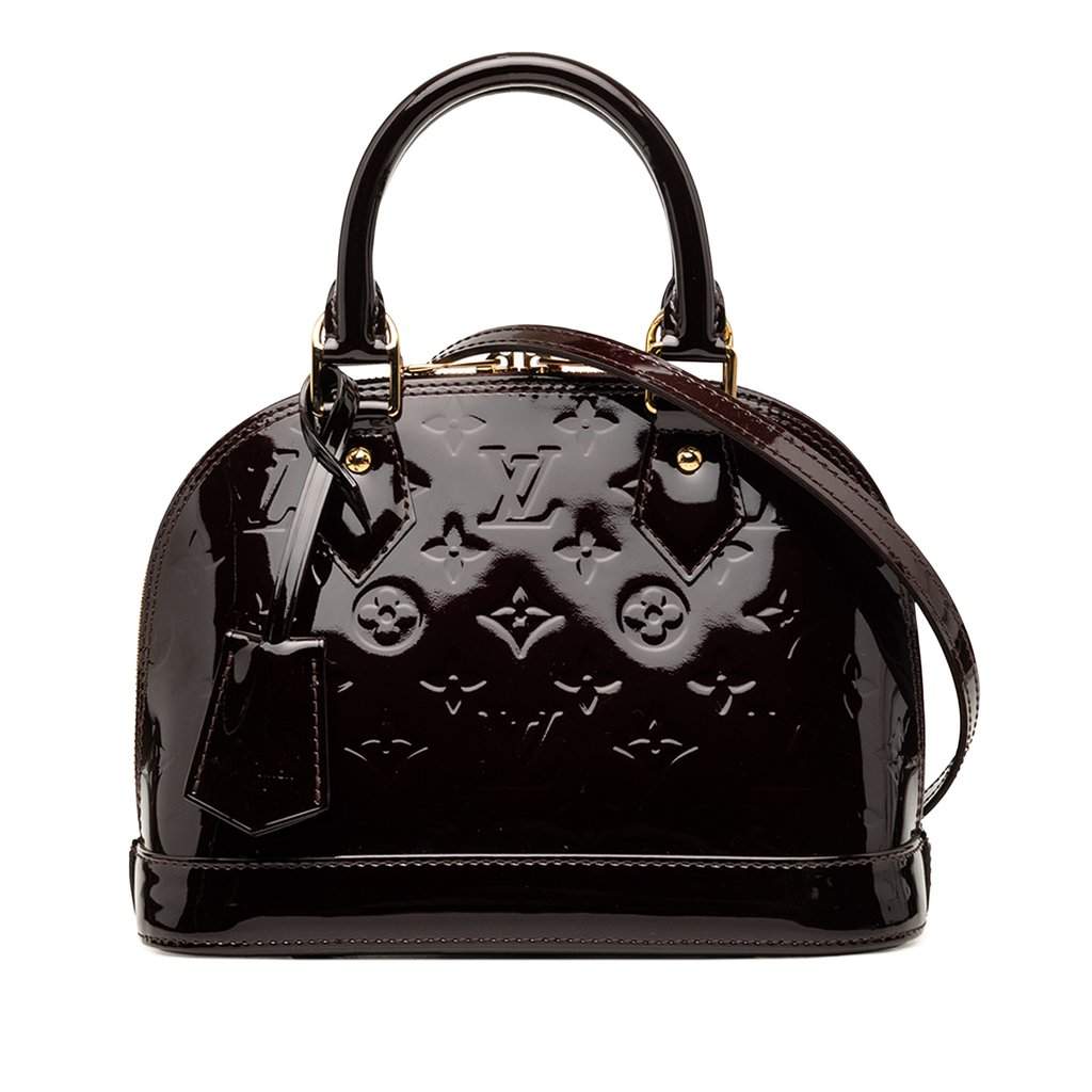 Louis Vuitton Monogram Vernis Alma BB Purple Leather Very good condition - Front View