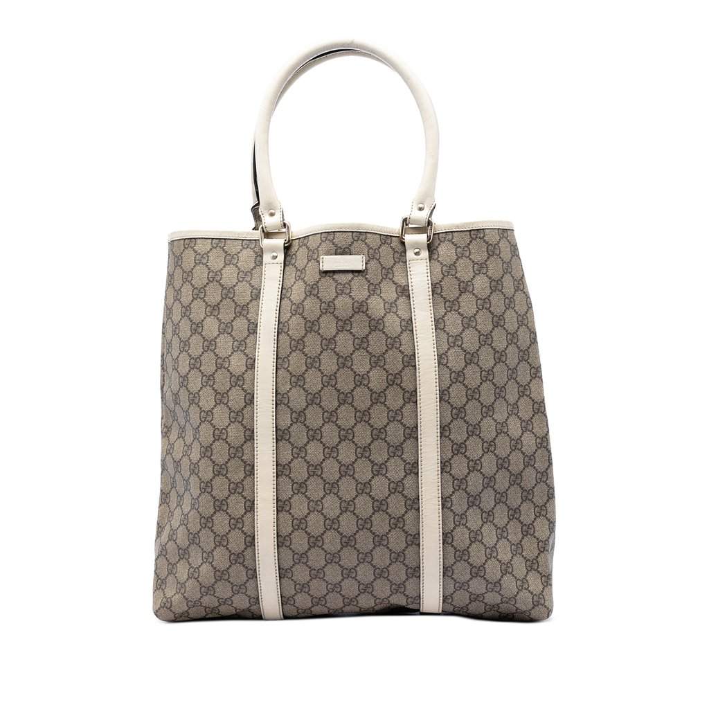 Gucci GG Supreme Joy Vertical Tote Beige Very good - Front View