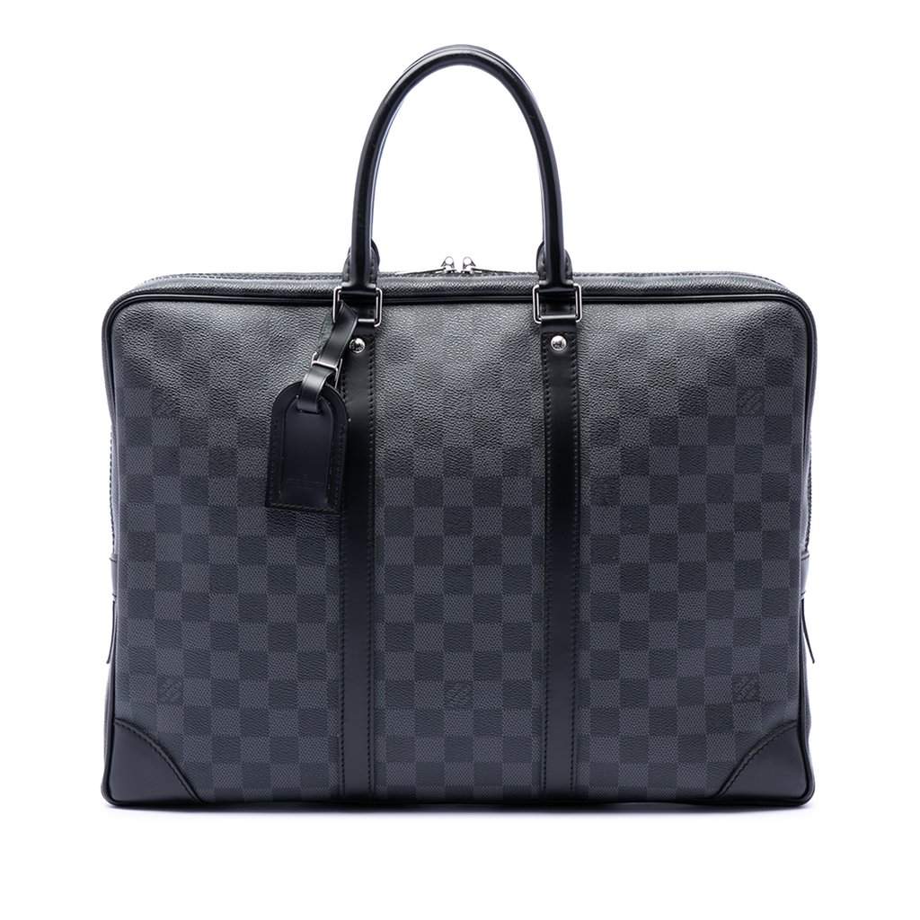 Louis Vuitton Damier Graphite Porte Documents Voyage PM Black Very good condition - Front View