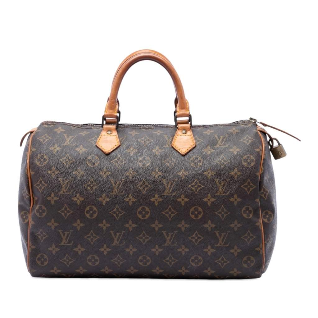 Louis Vuitton Monogram Speedy 35 Brown Very good - Front View