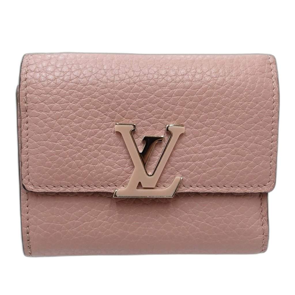 Louis Vuitton Taurillon Capucines Compact Wallet Pink Leather Very good condition - Front View