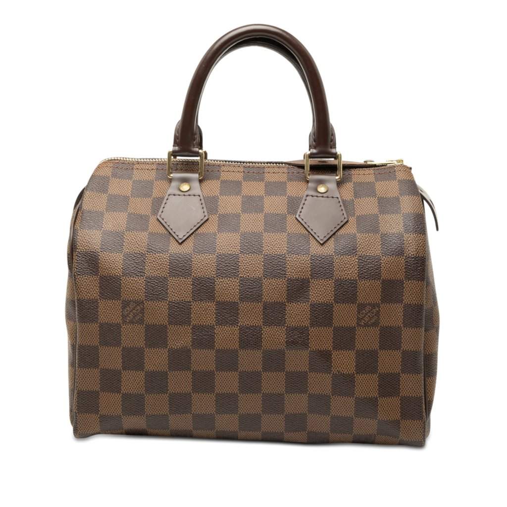 Louis Vuitton Damier Ebene Speedy 25 Brown Very good - Front View
