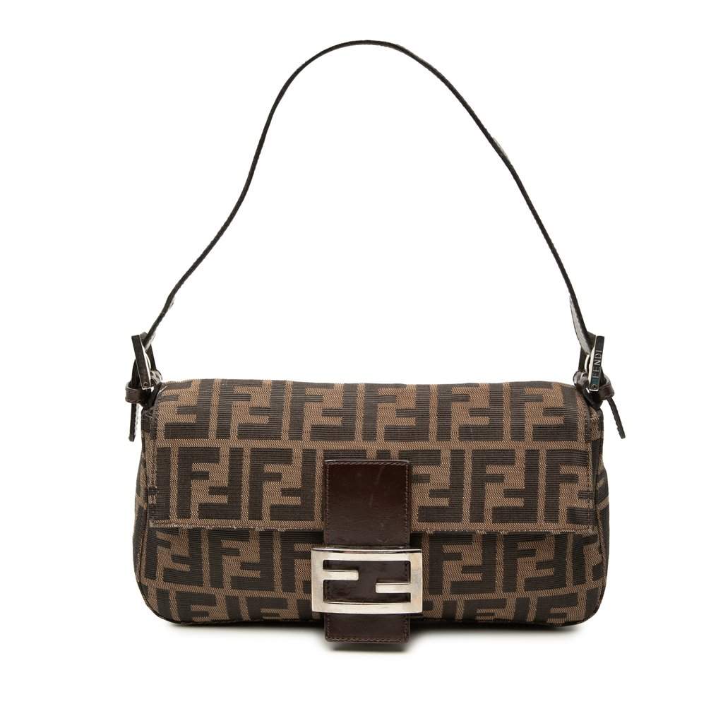 Fendi Zucca Canvas Baguette Brown Very good condition - Front View
