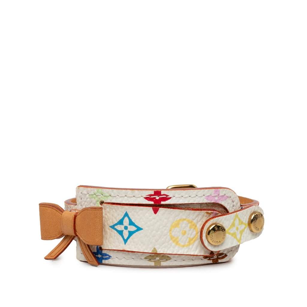Louis Vuitton Monogram Multicolore Address Wish Wrap Bracelet White Very good - Front View