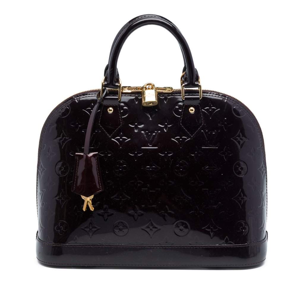 Louis Vuitton Monogram Vernis Alma PM Purple Leather Very good - Front View