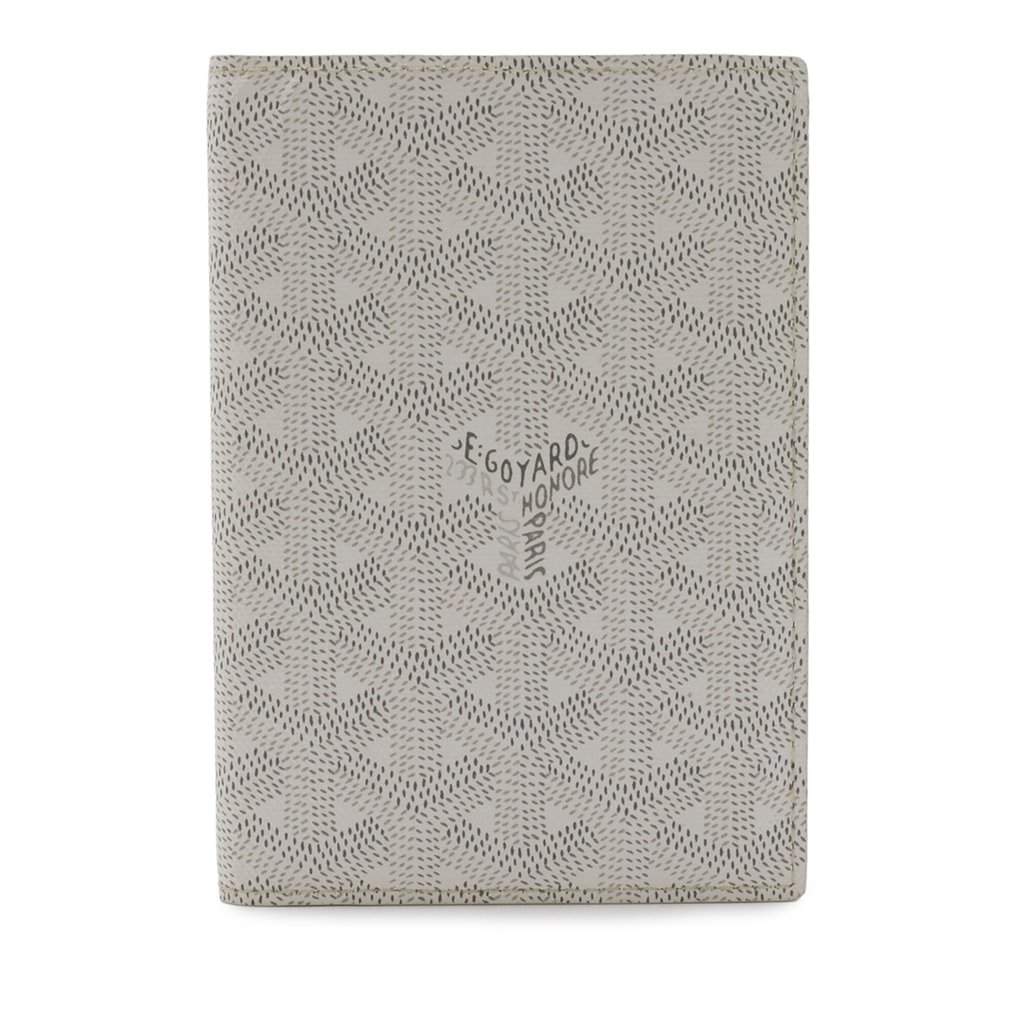 Goyard Goyardine Grenelle Passport Cover White Very good - Front View