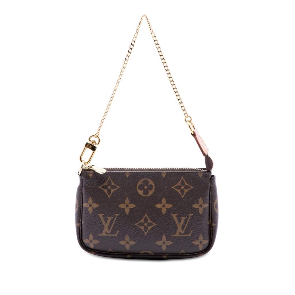 Louis Vuitton Monogram Mini Pochette Accessoires Brown Very good condition - Front View