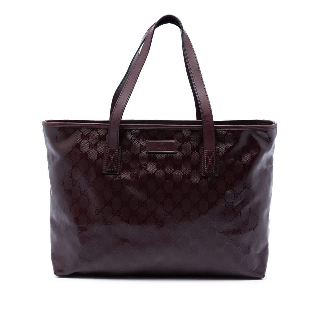 Gucci Medium GG Imprime Tote Red Very good condition - Front View