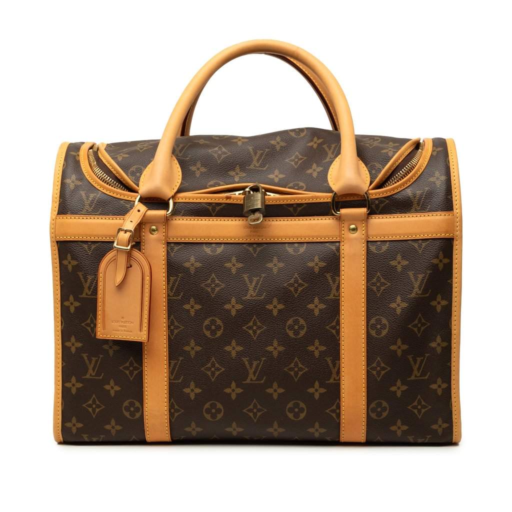 Louis Vuitton Monogram Sac Chien Pet Carrier 40 Brown Very good - Front View