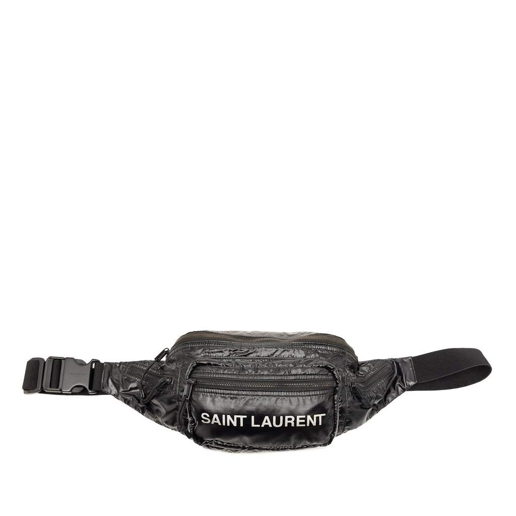 Saint Laurent Nylon Nuxx Belt Bag Black Very good condition - Front View