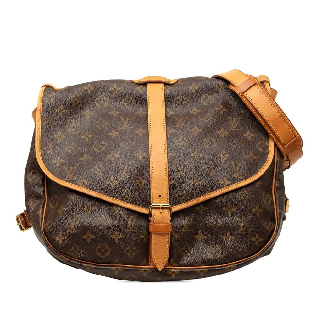 Louis Vuitton Monogram Saumur 35 Brown Very good - Front View