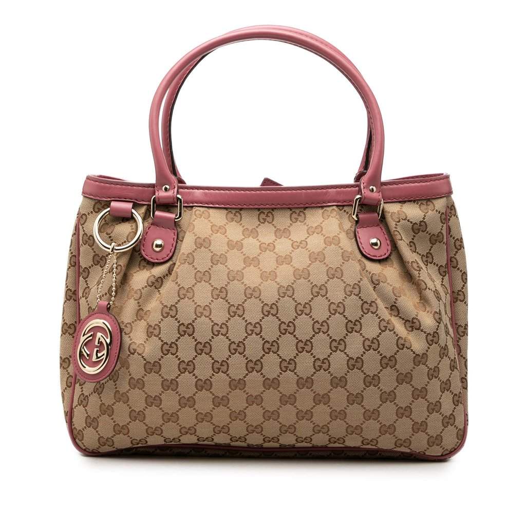 Gucci GG Canvas Sukey Tote Beige Very good condition - Front View