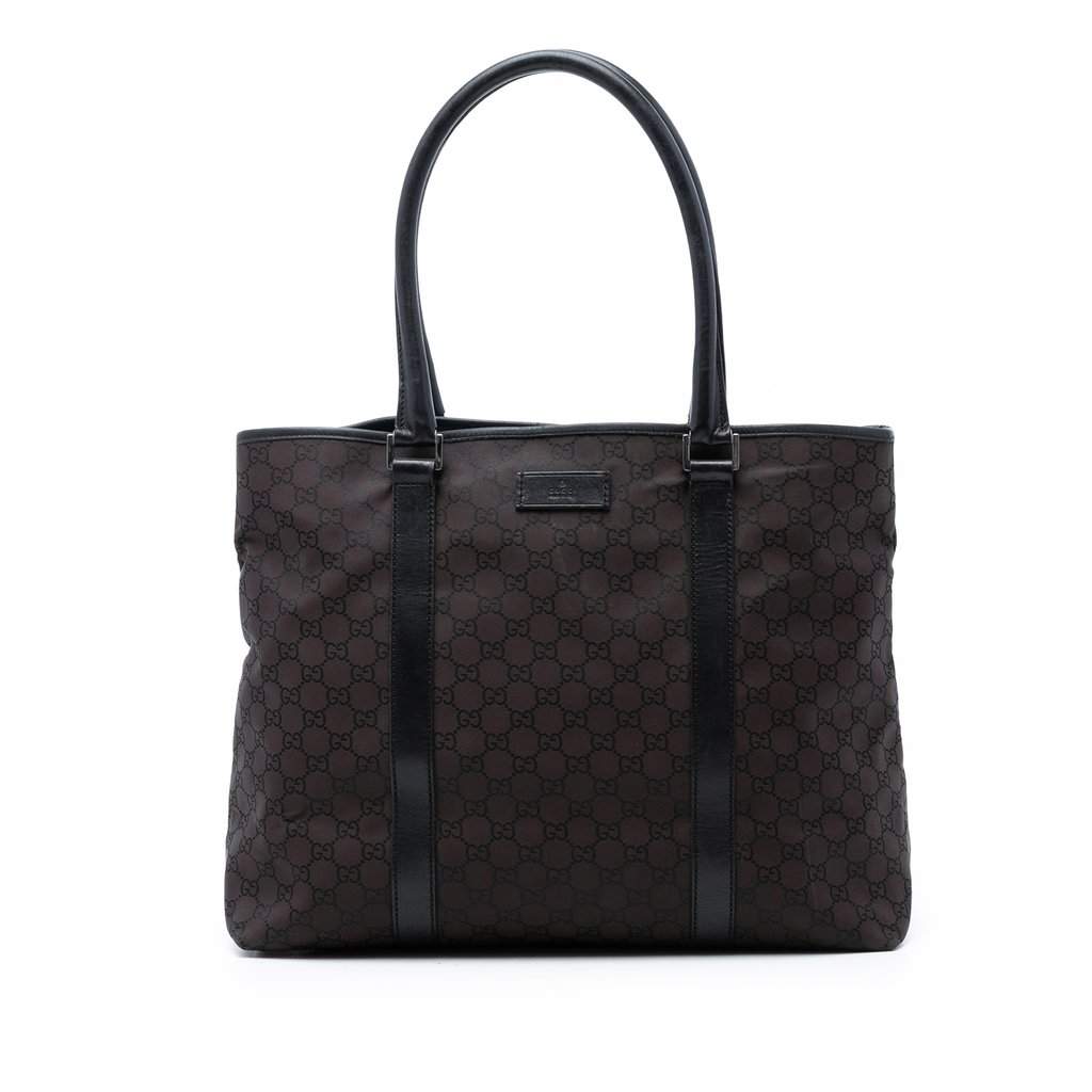 Gucci GG Nylon Joy Tote Brown Very good condition - Front View