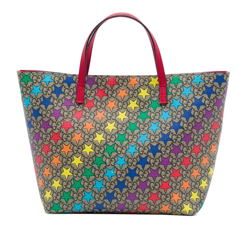 Gucci Childrens GG Supreme Stars Tote Beige Very good condition - Front View