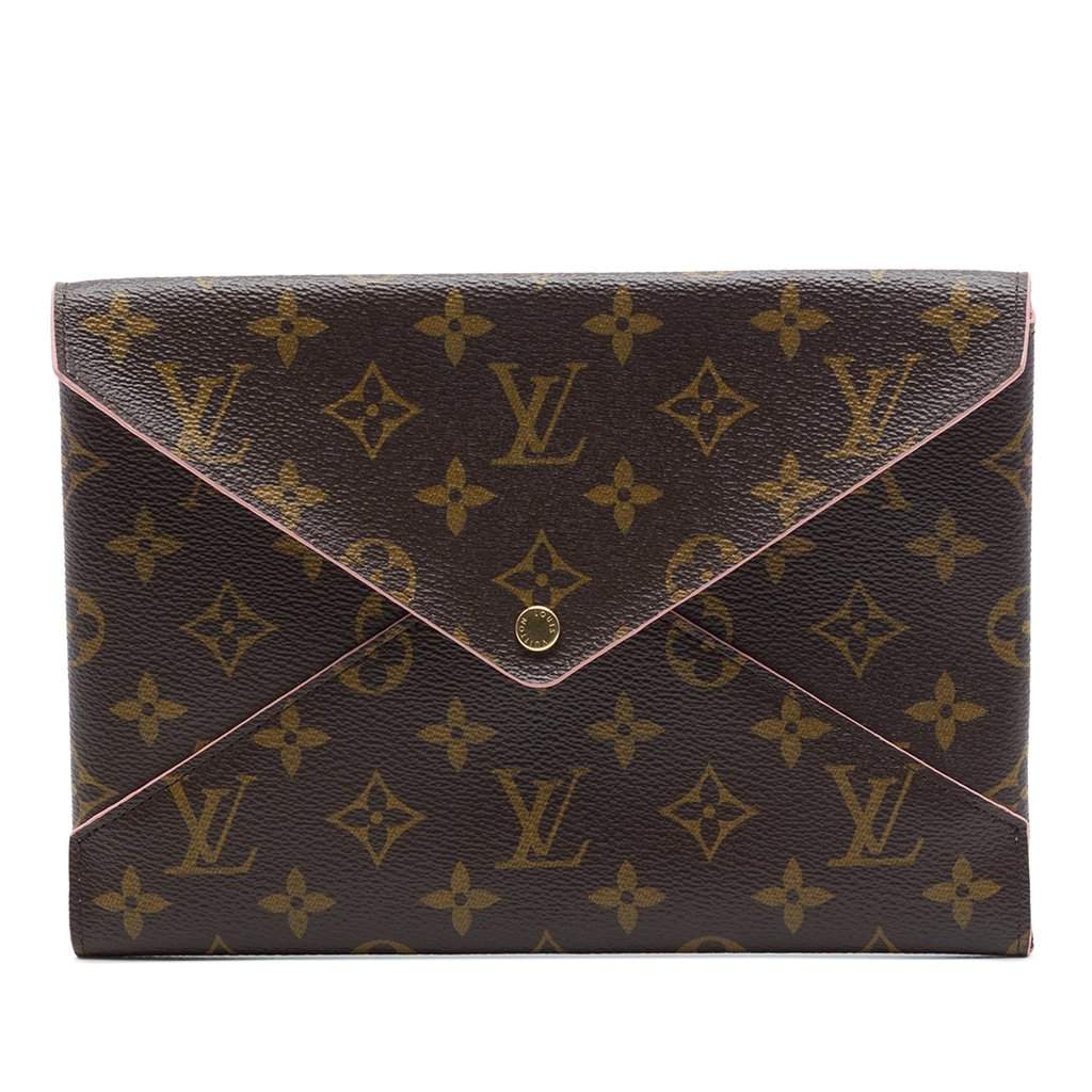 Louis Vuitton Monogram Pochette Kirigami GM Brown Very good condition - Front View
