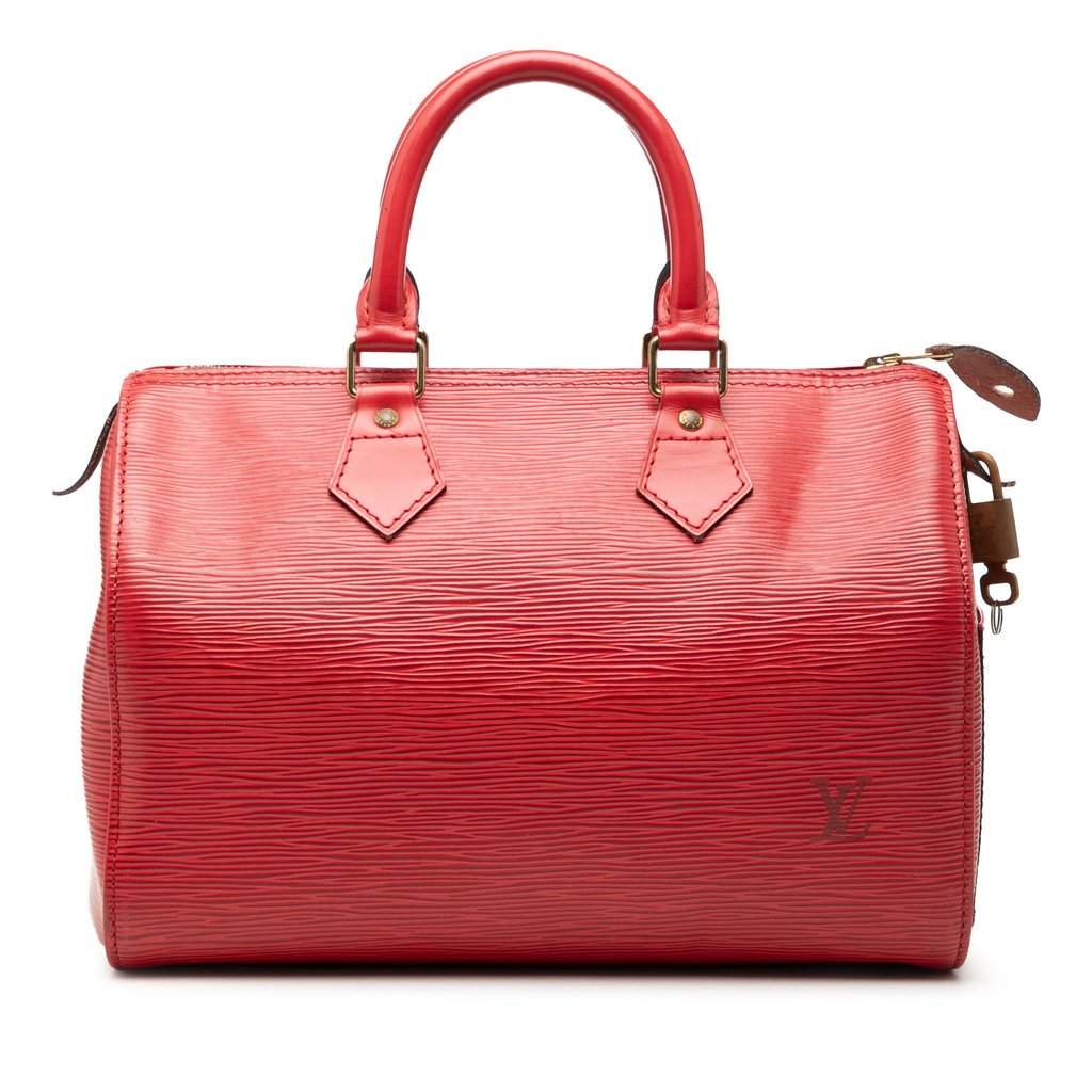 Louis Vuitton Epi Speedy 30 Red Leather Very good - Front View