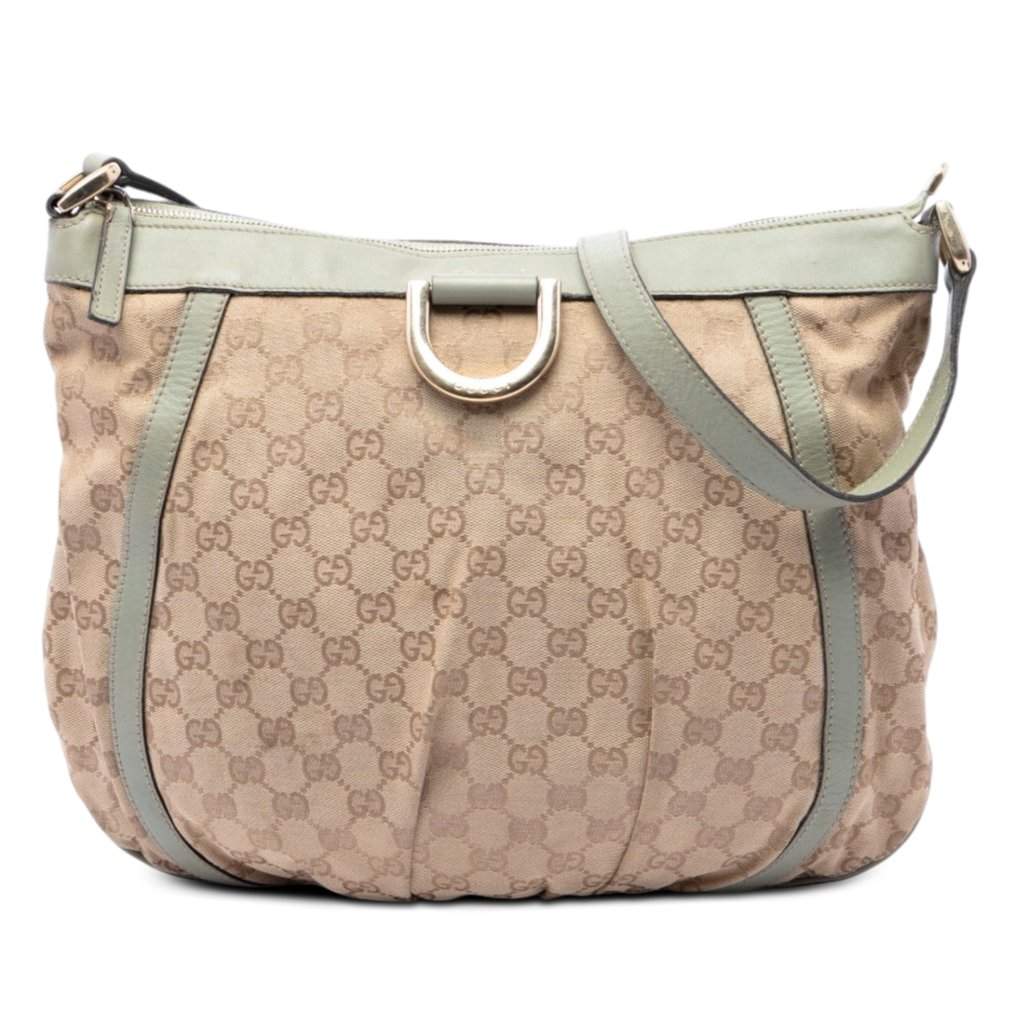 Gucci GG Canvas Abbey D Ring Crossbody Beige Very good - Front View