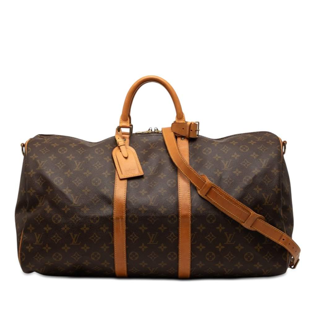 Louis Vuitton Monogram Keepall Bandouliere 55 Brown Very good condition - Front View