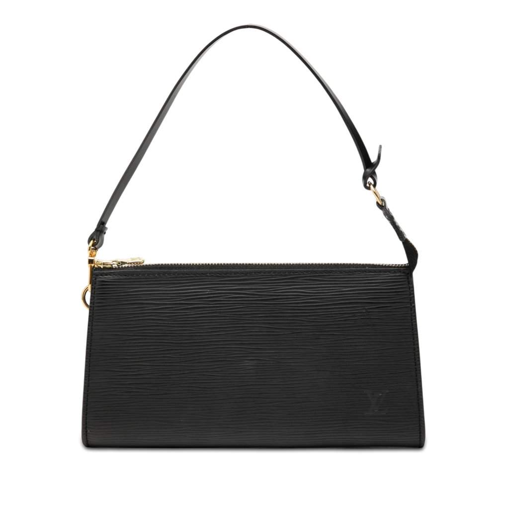 Louis Vuitton Epi Pochette Accessoires Black Leather Good condition - Front View
