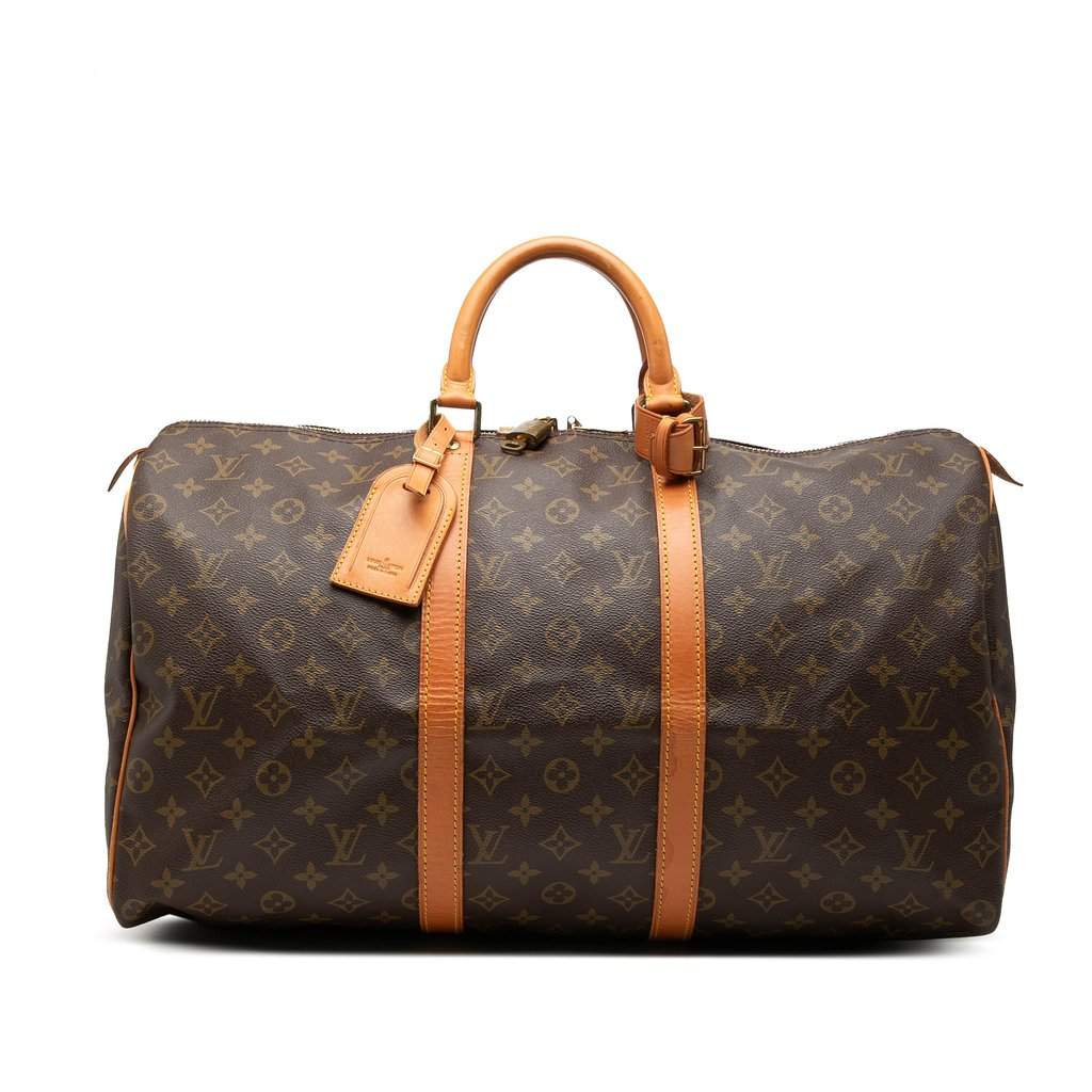 Louis Vuitton Monogram Keepall 50 Brown Very good condition - Front View