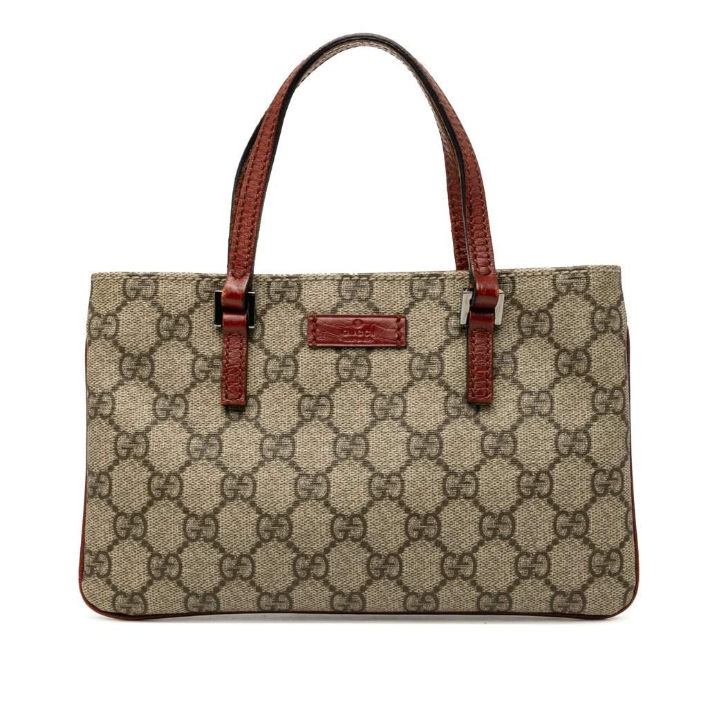 Gucci GG Supreme Handbag Beige Very good condition - Front View