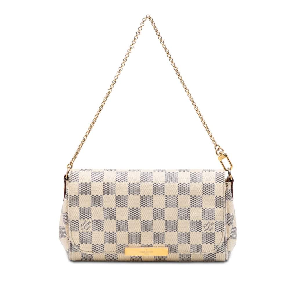 Louis Vuitton Damier Azur Favorite PM White Very good condition - Front View