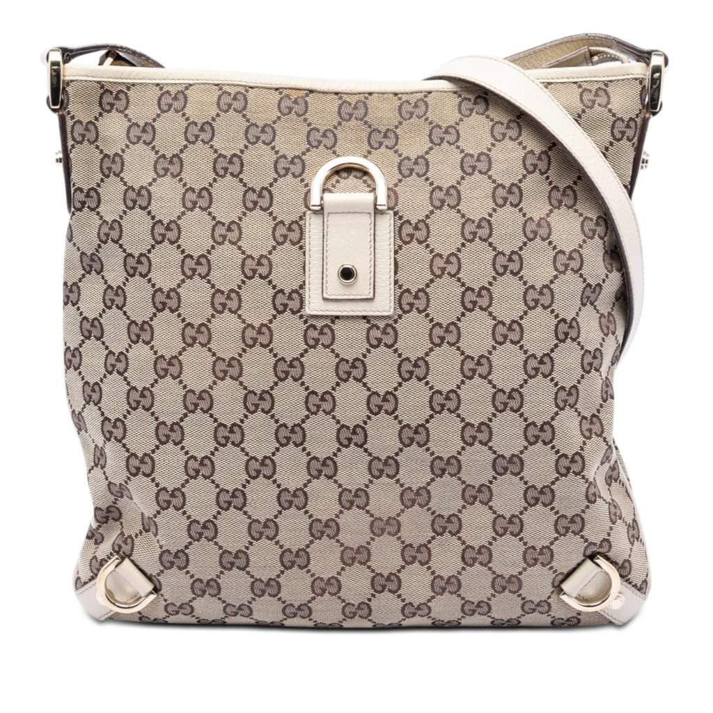 Gucci GG Canvas Abbey D Ring Crossbody Beige Very good condition - Front View