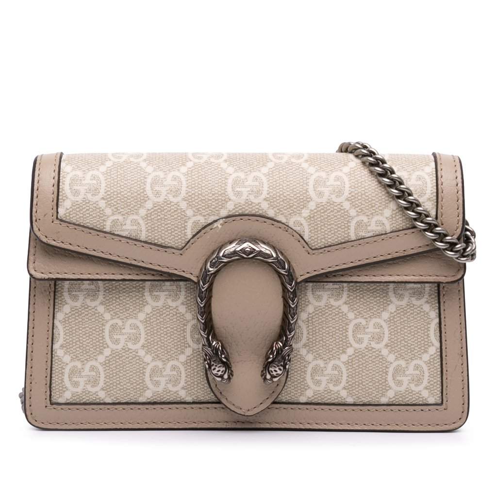 Gucci Mini GG Supreme Dionysus Crossbody Beige Very good condition - Front View