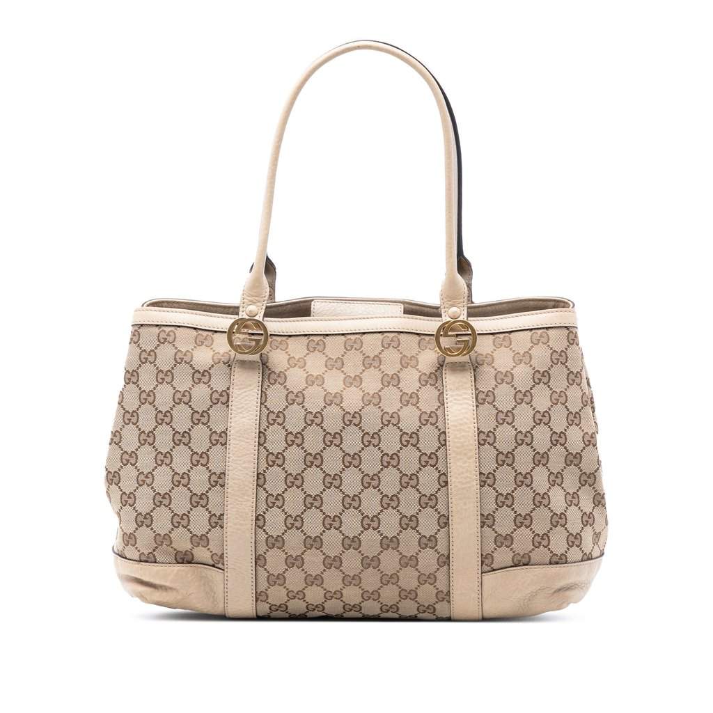 Gucci GG Canvas Miss GG Tote Beige Very good - Front View