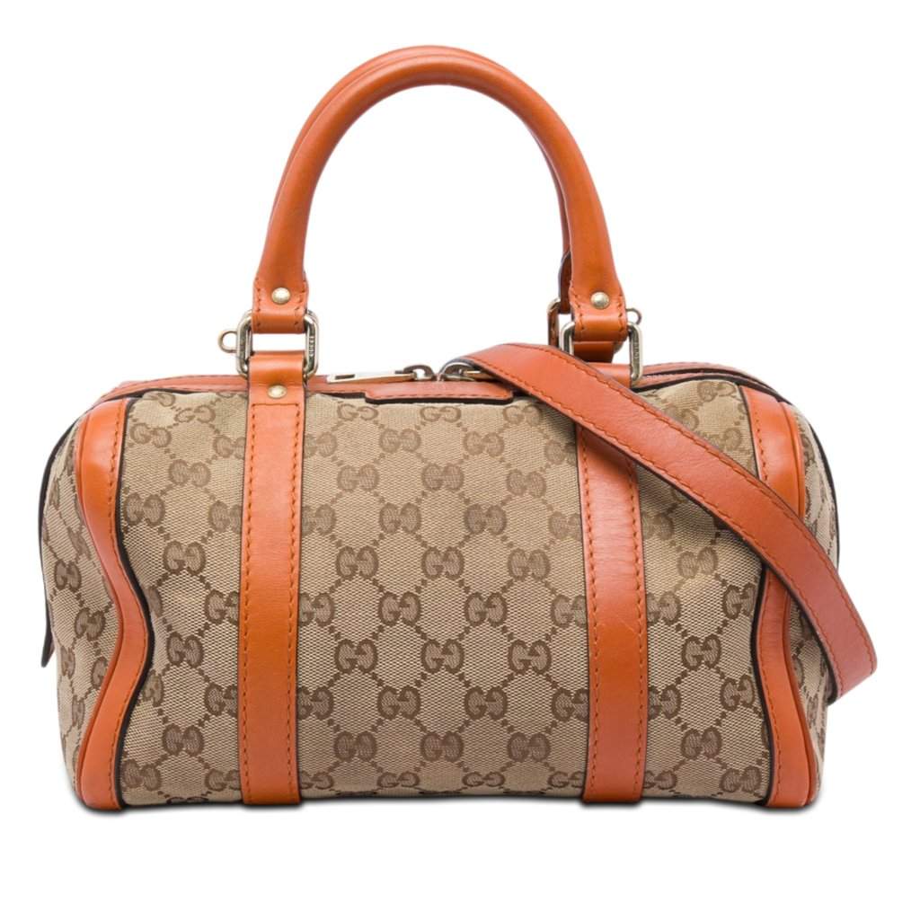 Gucci Small GG Canvas Joy Boston Bag Beige Very good condition - Front View