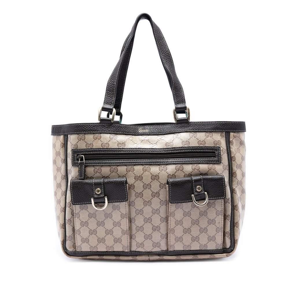 Gucci GG Crystal Abbey D Ring Tote Beige Good condition - Front View