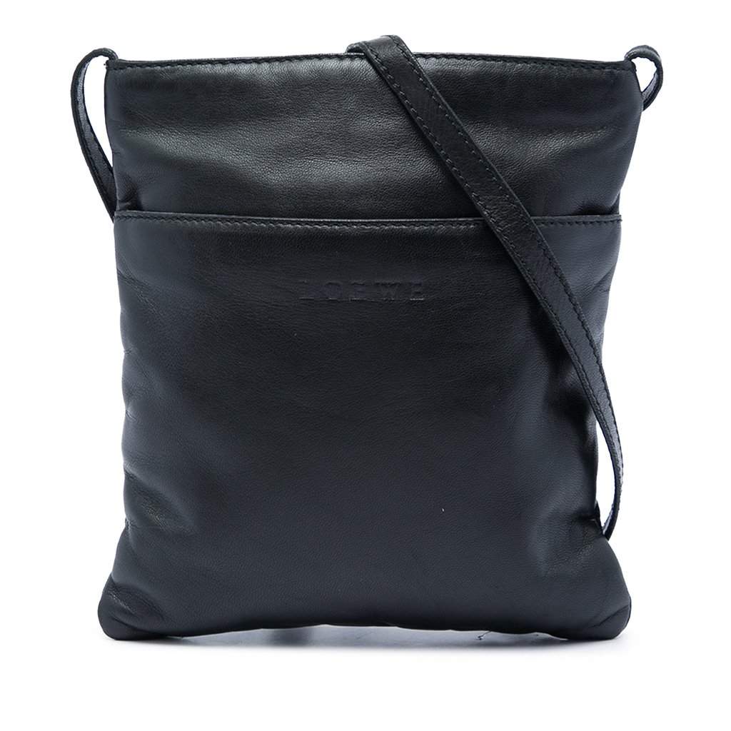 LOEWE Nappa Crossbody Black Leather Very good - Front View