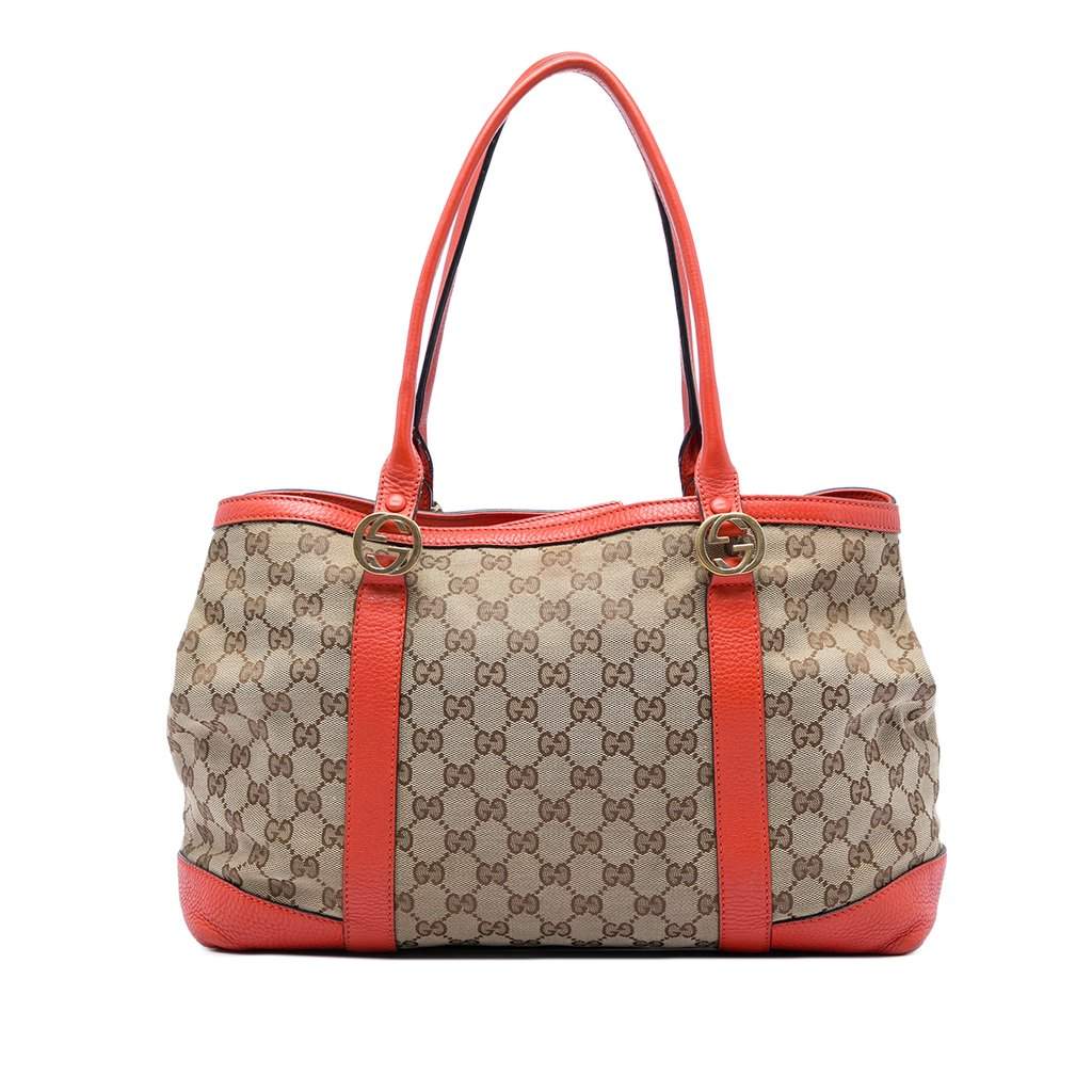 Gucci GG Canvas Miss GG Tote Beige Very good - Front View