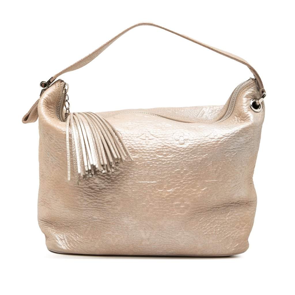 Louis Vuitton Monogram Shimmer Halo Gold Leather Very good condition - Front View